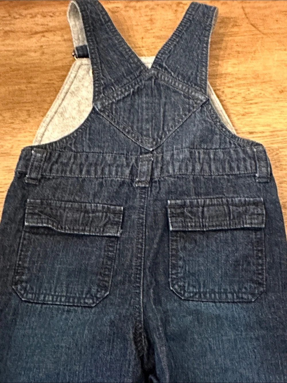 Vintage GYMBOREE Penguin Champ Denim Overalls sz 2T snowboard fall winter EUC